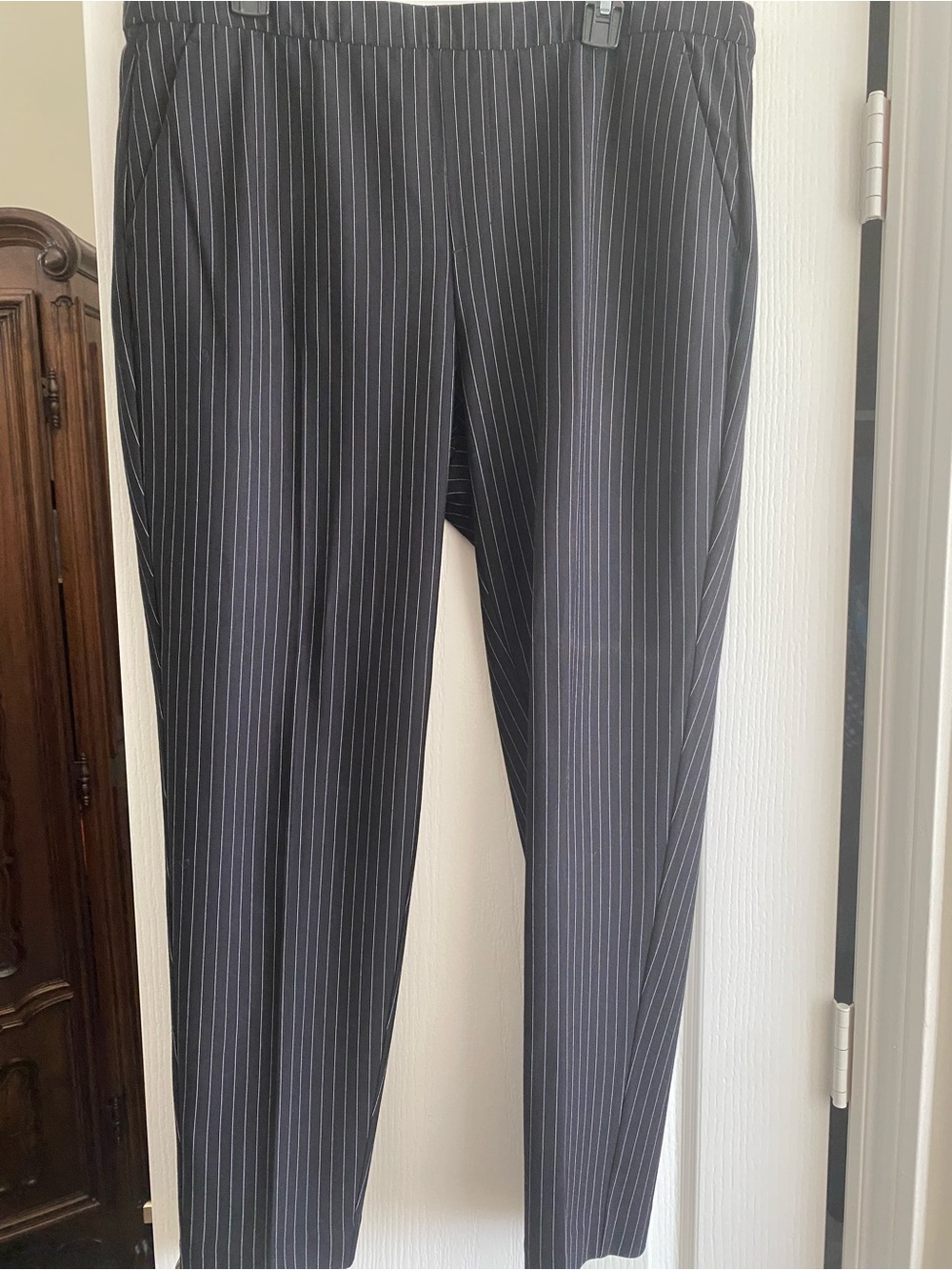 Liverpool Black Pinstripe Dress Pants